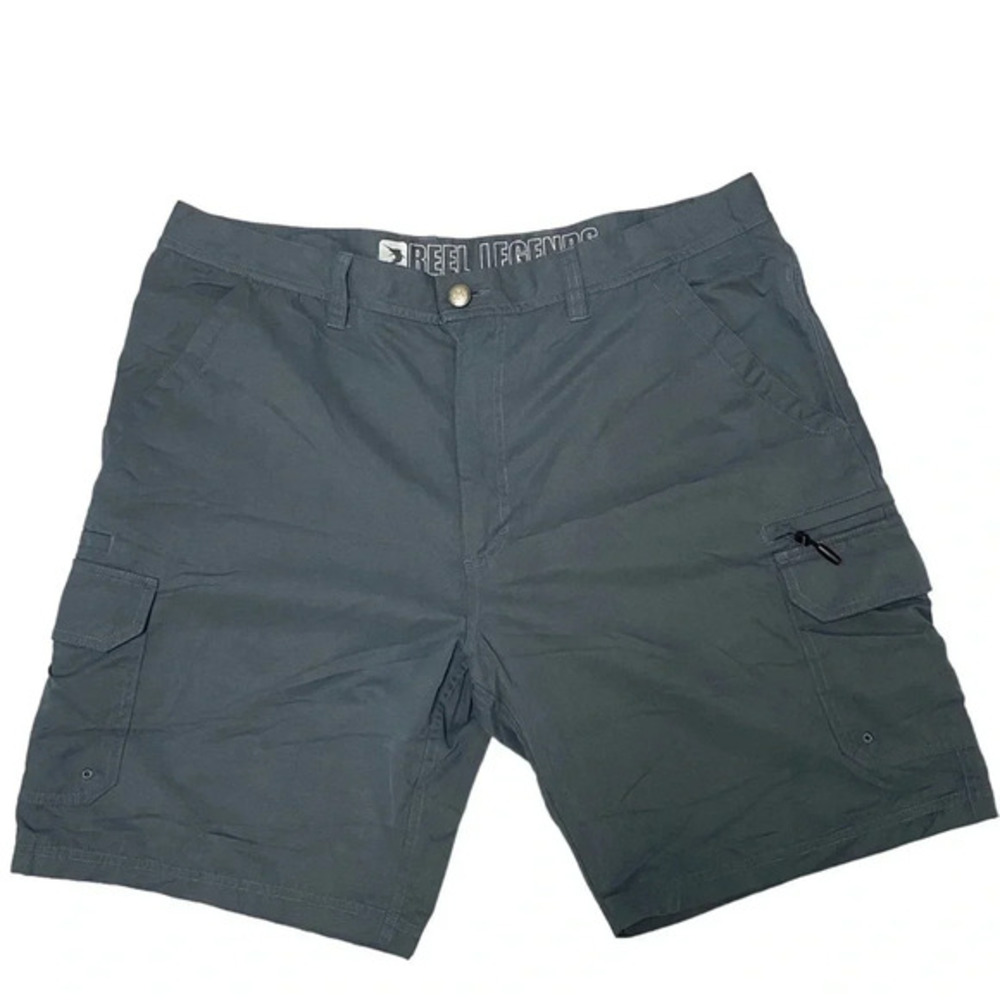 Reel Legends Men's Navy/Gray  Performance Outfitters Fishing Shorts Size 38